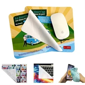 Anti slip Microfiber Mouse Pad / Cleaning Cloth