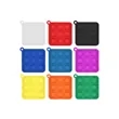 2.5"x2.5" Mini Square Fidget Pop It Keychain | https://www.bestnamebadges.com