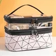 Double layer Travel Cosmetic Case | https://www.bestnamebadges.com