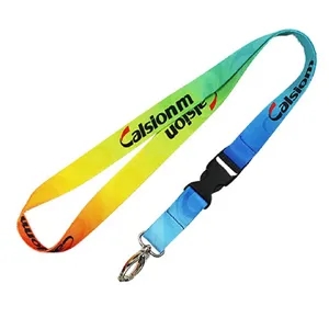 Custom Double Ended Lanyard W/ Bulldog Clip