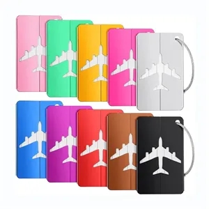 Rectangle Aluminum Suitcase Luggage Tag With Name Card
