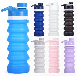 18oz Collapsible Silicone Water Bottle