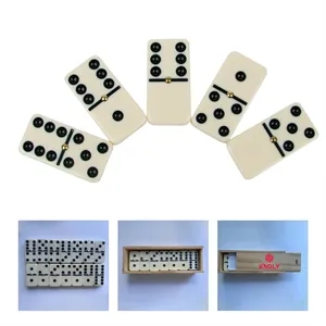 Small Dominoes Double Six Set  Box