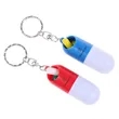 Custom Portable Mini Capsule Shape Keychain Pill Box | https://www.bestnamebadges.com