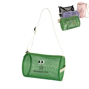 Cute Large Capacity Mesh Crossbody Swimming Bag