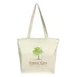 Medium Zipper Tote bag 12 OZ | https://www.bestnamebadges.com