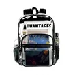 Custom Transparent School Backpack | https://www.bestnamebadges.com