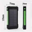 10,000-mAh Solar Power Bank W/ Flashlight compass Carabiner | https://www.bestnamebadges.com