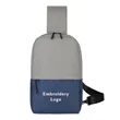 Two-Tone Crossbody Sling Backpack | https://www.bestnamebadges.com
