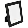 Leather Picture Photo Frame Leather Border Fabric Easel | https://www.bestnamebadges.com