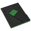 Leather Picture Photo Frame Leather Border Fabric Easel | https://www.bestnamebadges.com