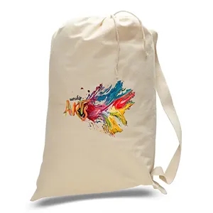 Custom Printed Drawstring Laundry Bag 12 OZ