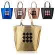 New Castle Non-woven Metallic Tote Bags | https://www.bestnamebadges.com