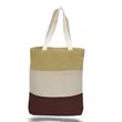 Canvas Tri Color Bag  12 OZ | https://www.bestnamebadges.com