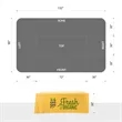 6' Custom Plastic Disposable Table Cover - Full Color | https://www.bestnamebadges.com