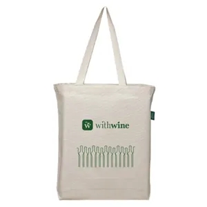 Organic Cotton Tote Bag with Bottom Gusset 7 OZ