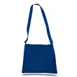 Small Canvas Messenger Bag with Long Handles 12 OZ | https://www.bestnamebadges.com