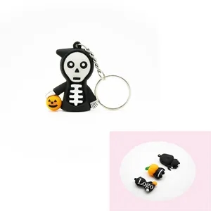 Halloween Christmas Gifts Ghost Skeleton Key Chain