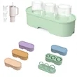 Silicone Ice Mold Tray with Lid | https://www.bestnamebadges.com