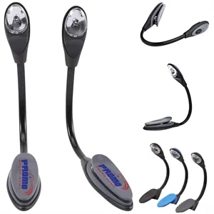 Lightweight Clip LED Flexible Booklight Reading Flashlight | https://www.bestnamebadges.com
