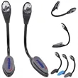 Lightweight Clip LED Flexible Booklight Reading Flashlight | https://www.bestnamebadges.com