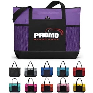 Large Capacity Foldable Waterproof Sandproof Beach Tote Bag | https://www.bestnamebadges.com
