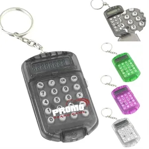 Portable Mini Pocket Electronic Calculator Key Ring Keychain | https://www.bestnamebadges.com