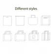 Portable Reusable Non Woven Grocery Bag with Handles | https://www.bestnamebadges.com