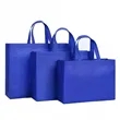 Portable Reusable Non Woven Grocery Bag with Handles | https://www.bestnamebadges.com