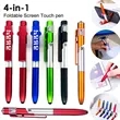 4 In 1 LED Folding Ballpoint Pen Phone Stand Holder | https://www.bestnamebadges.com