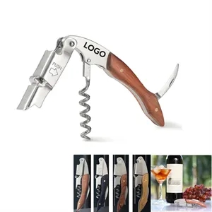 3 in 1 Stainless Steel Wooden Wine Bottle Openers