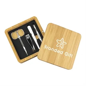 Custom Bamboo Manicure Set
