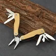 Personalized Multi-Function Pocket Pliers with Wooden Handle | https://www.bestnamebadges.com