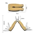 Personalized Multi-Function Pocket Pliers with Wooden Handle | https://www.bestnamebadges.com