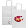 Medium White FSC Paper Bag | https://www.bestnamebadges.com