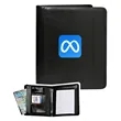 Union Printed Deluxe 3-Ring Zippered Portfolios - One Color | https://www.bestnamebadges.com