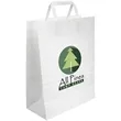 Large FSC Certified White Paper Bag | https://www.bestnamebadges.com