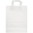 Large FSC Certified White Paper Bag | https://www.bestnamebadges.com