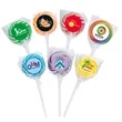 Swirl Lollipop with Round Label | https://www.bestnamebadges.com