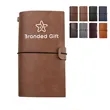 A6 Leather Notebook with Insert PVC Storage Pouch | https://www.bestnamebadges.com