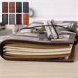 A6 Leather Notebook with Insert PVC Storage Pouch | https://www.bestnamebadges.com