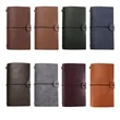 A6 Leather Notebook with Insert PVC Storage Pouch | https://www.bestnamebadges.com