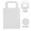 7 X 9 Inch Custom Paper Shopping Bag With Handles | https://www.bestnamebadges.com
