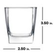Polar Camel 10 1/2 oz Square on the Rocks Glass | https://www.bestnamebadges.com