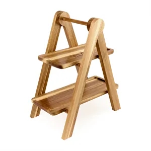 La Cuisine 2 Tier Serving Tray | https://www.bestnamebadges.com