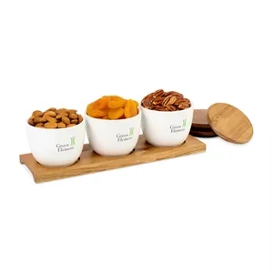 La Cuisine Appetizer Trio Tray | https://www.bestnamebadges.com