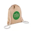 India Jute Drawstring Bag | https://www.bestnamebadges.com