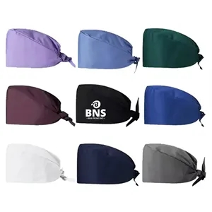 Medical Button Hat with Sweatband Unisex Nurse Cap