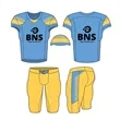 Custom Dye Sublimated Football Uniform Jersey | https://www.bestnamebadges.com