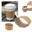 Thick and Non-Slip Kraft Paper Coffee Sleeves for Cups | https://www.bestnamebadges.com